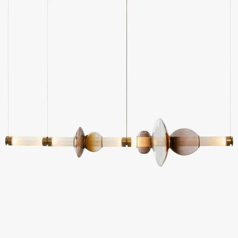 Modern glass pendant light for living room, duplex, hall or staircase Populaire