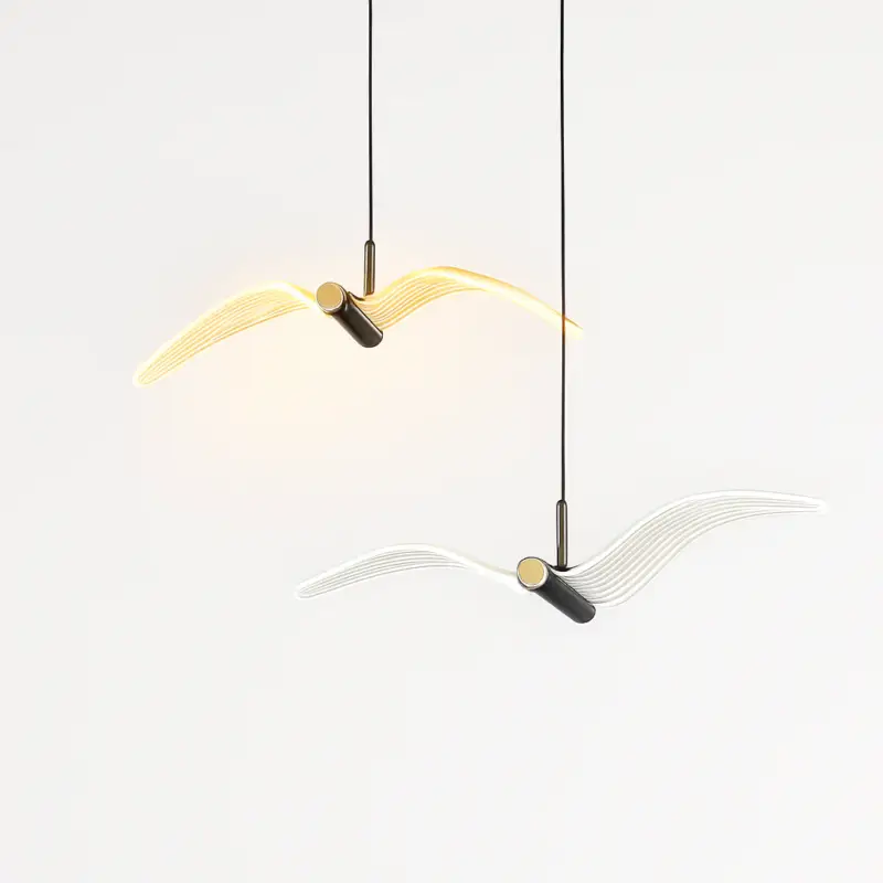 Retour Gratuit Led seagull pendant light for bedroom, bedside or wall decor