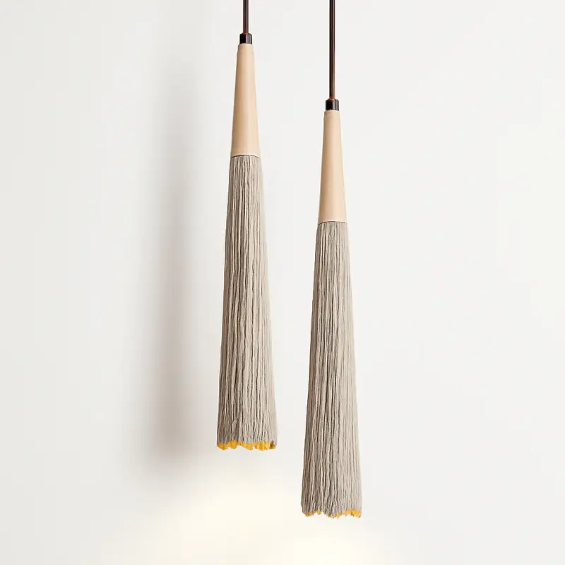 Nouveauté Wabi-sabi cement pendant light for bedroom, cream, bar, living room...