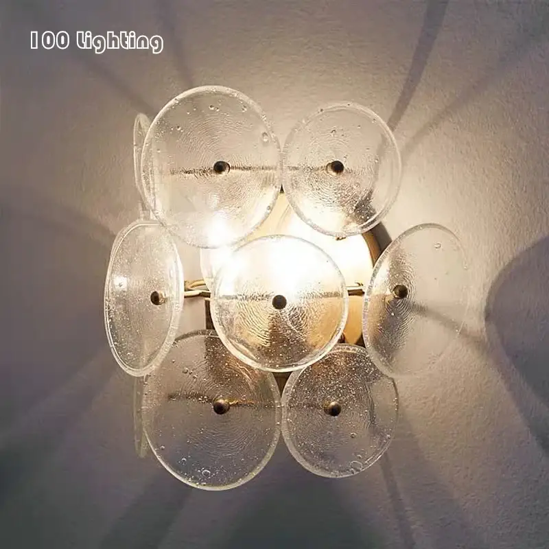 Authentique (80 days – 10 june) modern led wall light with round glass plates gure