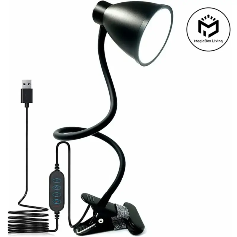 38 led desk lamp 3 color modes 10 brightness dimmer reading light a… Achat Immédiat