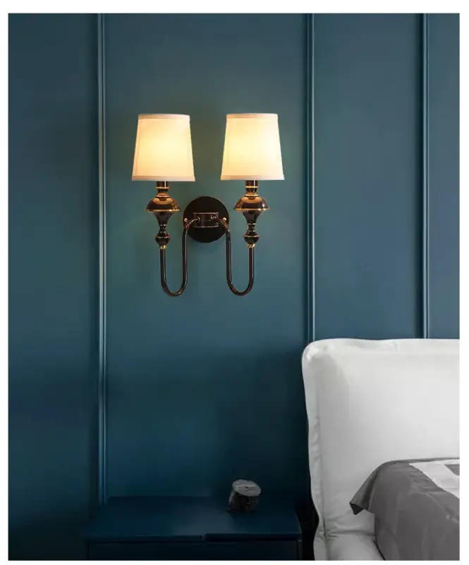 Commander Maintenant All copper wall lamp living room background wall lamp bedroom headb...