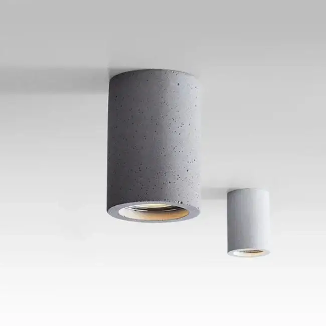 Solde Minimalist round cement surface mounted led spotlight for hallway a…