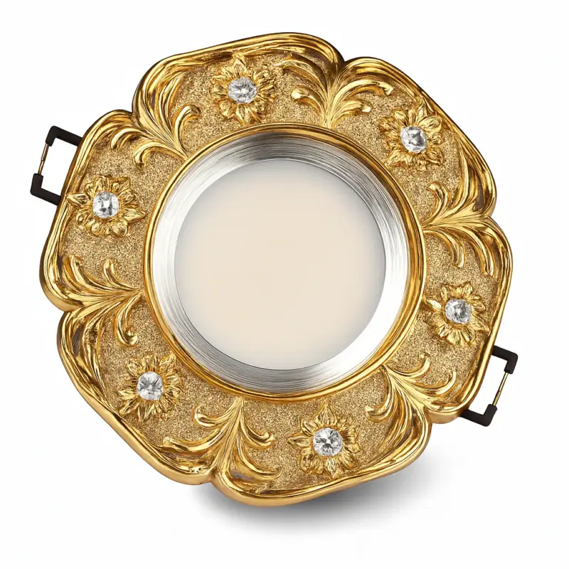 Luxury inlaid crystal resin recessed led spotlight Nouveauté