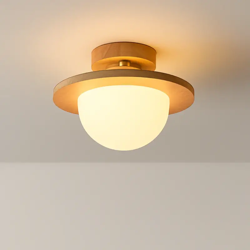 Nordic solid wood ceiling light Achat Immédiat