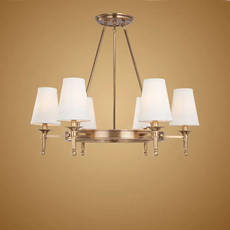 Modern chandelier in real copper and bronze Solde