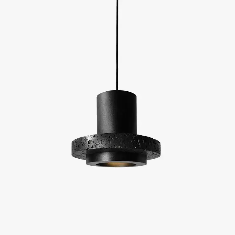Petit Prix Retro industrial style pendant light in black stone led, nordic art...