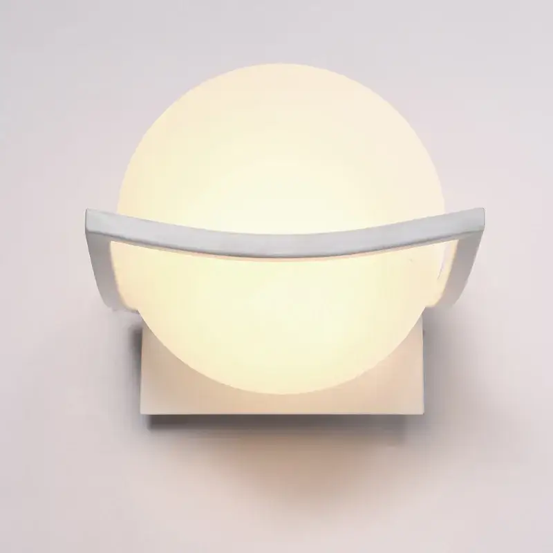 Warm led glass globe wall lamp nordic modern simple for living room... Promotion Saisonnière