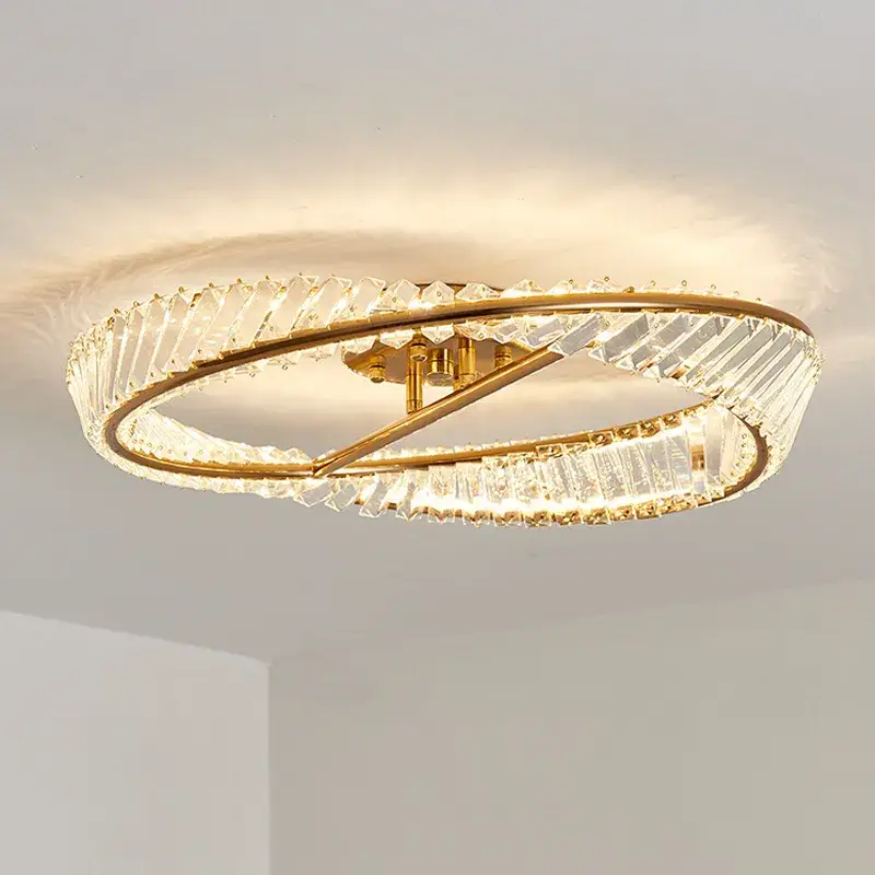 Nordic luxury crystal led ceiling chandelier for living room, dinin... Achetez Aujourd'hui