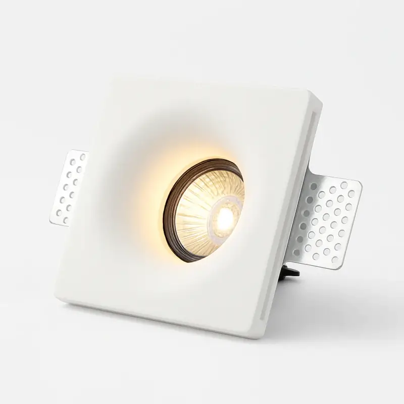 Anti-glare borderless recessed gypsum ceiling spotlight gu10 led li... Pas Cher