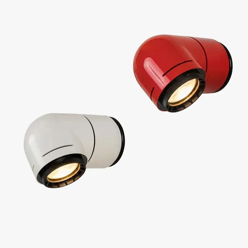 Seulement Aujourd'hui Creative white and red led wall spotlight in pvc 4000k for bedroom,...
