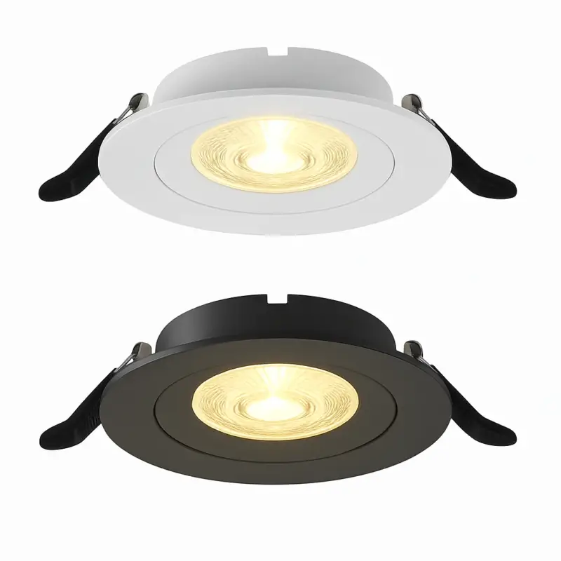 Pas Cher High-end round trimless cob led recessed spotlights for residential…