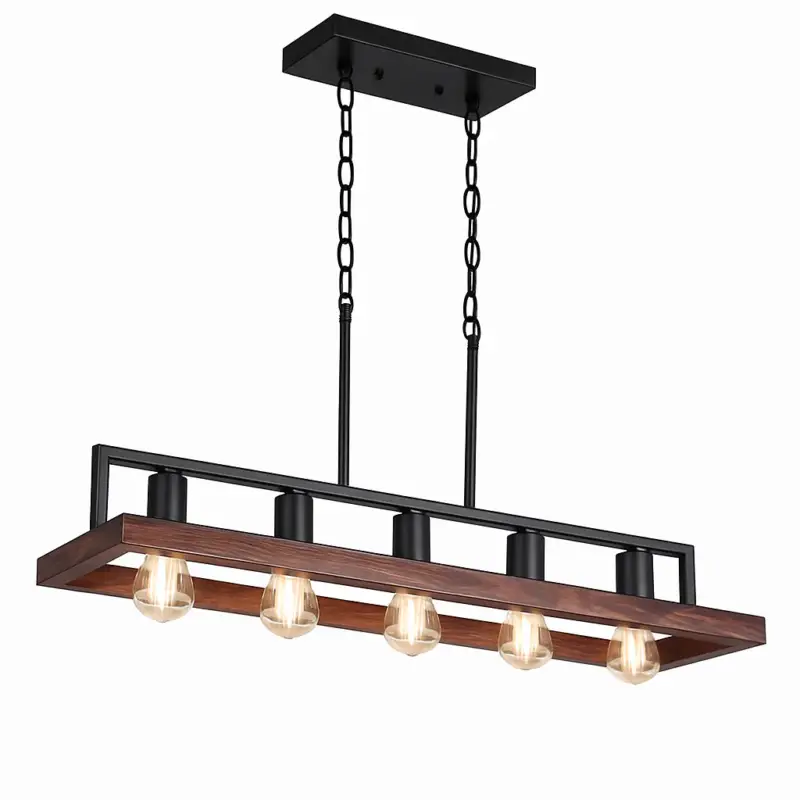 Vintage industrial 5-head e27 pendant light Pas Cher