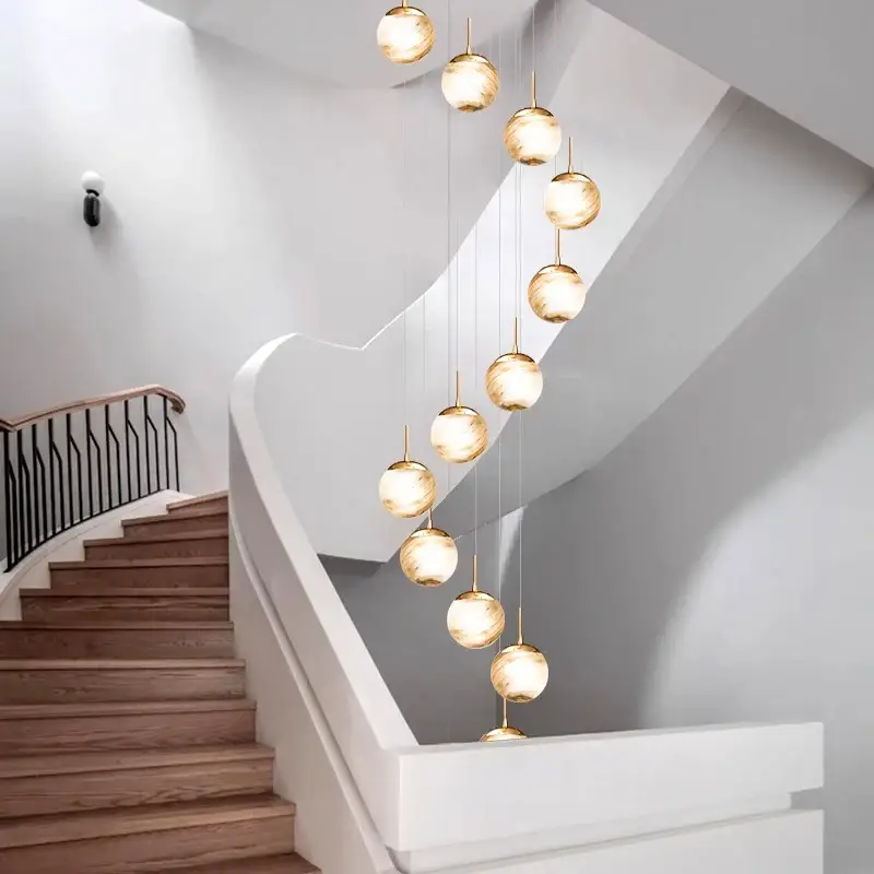 Modern staircase chandelier indoor ceiling light for living room Nouvel Arrivage