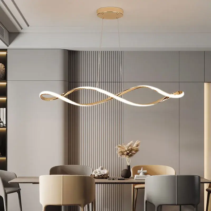 Modern led chandelier for dining room, living room, and bedroom l92... Remise