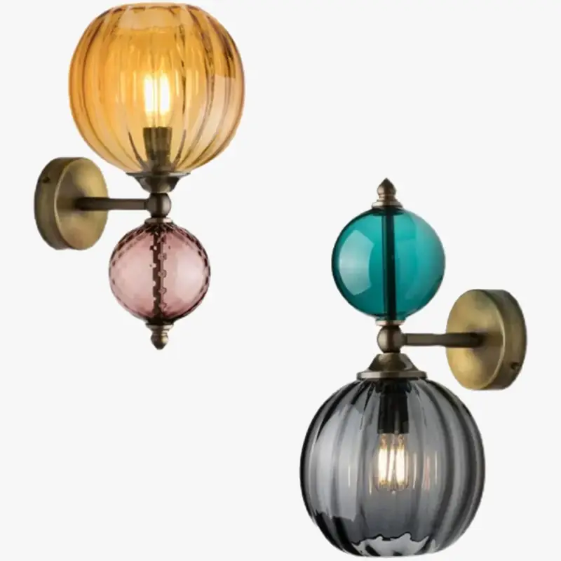 Glass bubble led wall light Offre Du Jour