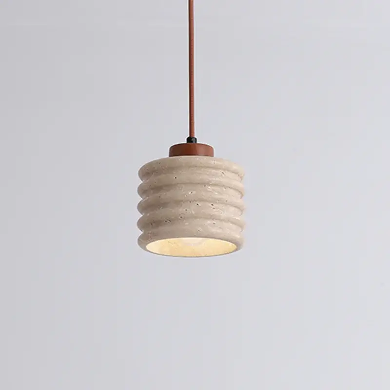 Retro natural stone led pendant light Commande En Gros