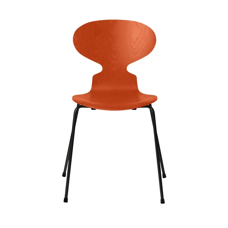 Chaise FOURMI 4 PIEDS Frêne teinté Orange paradiseFRITZ HANSEN Produit De Marque
