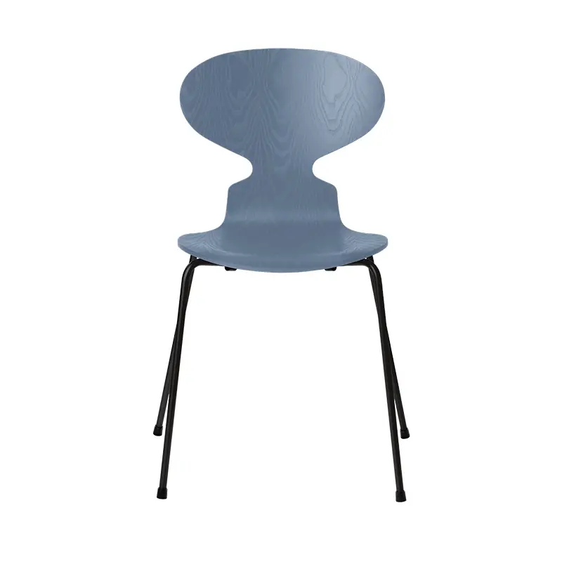 Seulement Aujourd'hui Chaise FOURMI 4 PIEDS Frêne teinté Bleu crépuscule FRITZ HANSEN