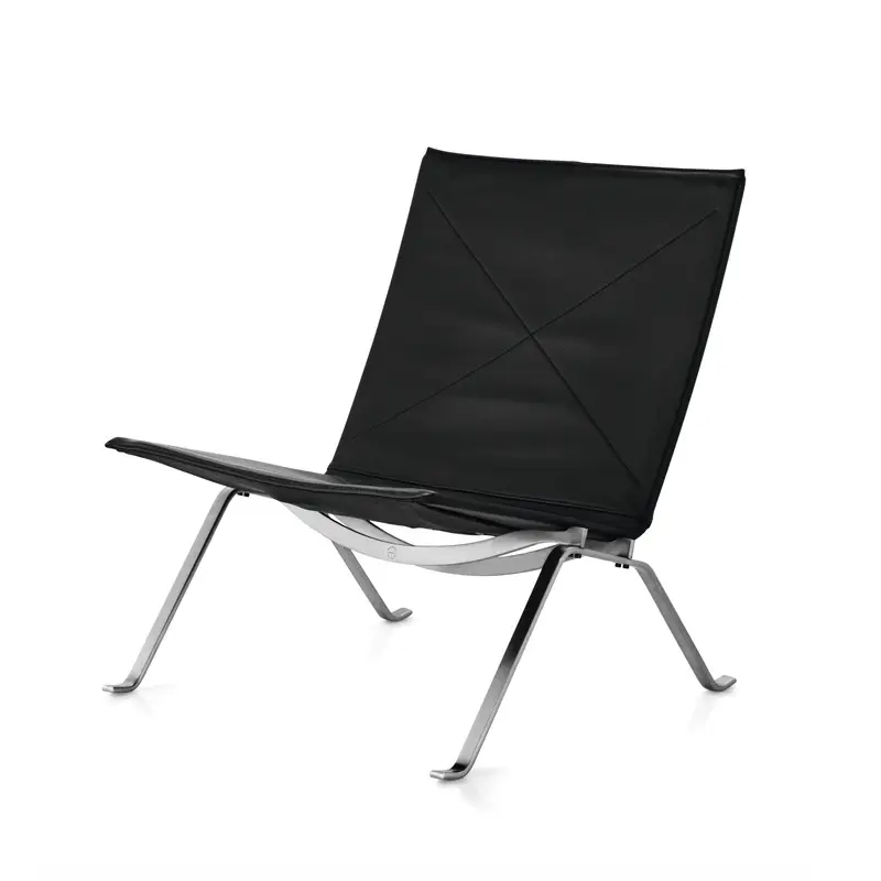 Easy chair PK22 leather BlackFRITZ HANSEN Livraison Express