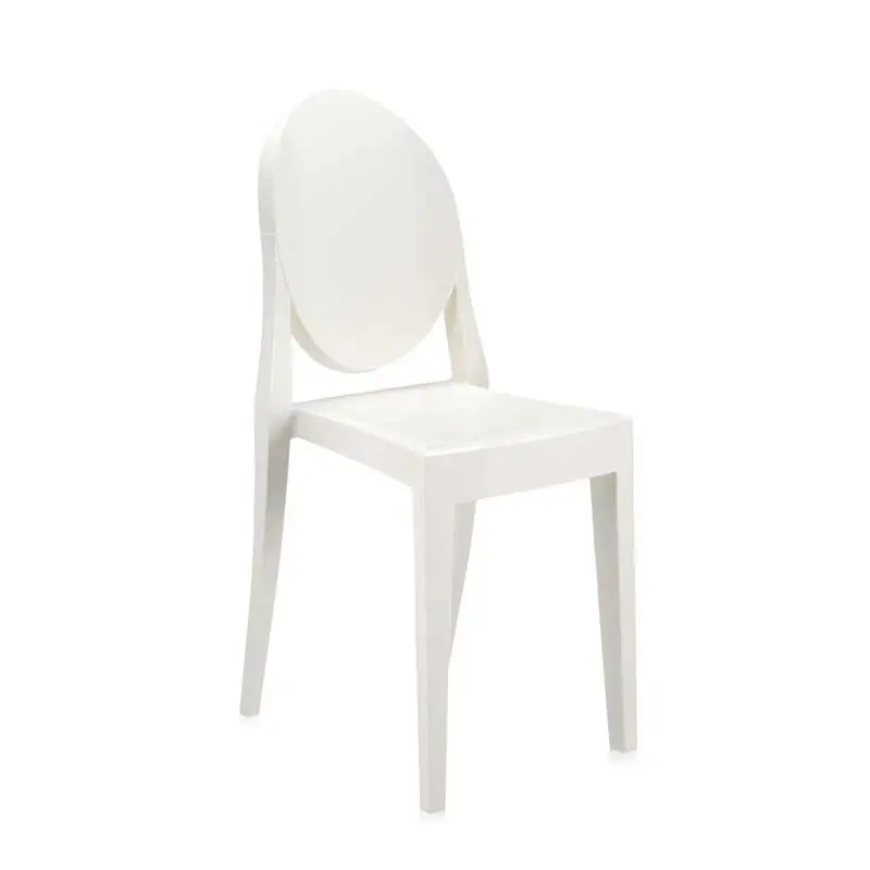 Chaise VICTORIA GHOST Blanc brillantKARTELL Retour Gratuit
