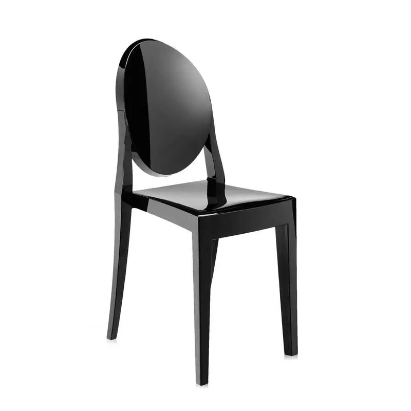 Dining Chair VICTORIA GHOST High-gloss blackKARTELL Bon Plan
