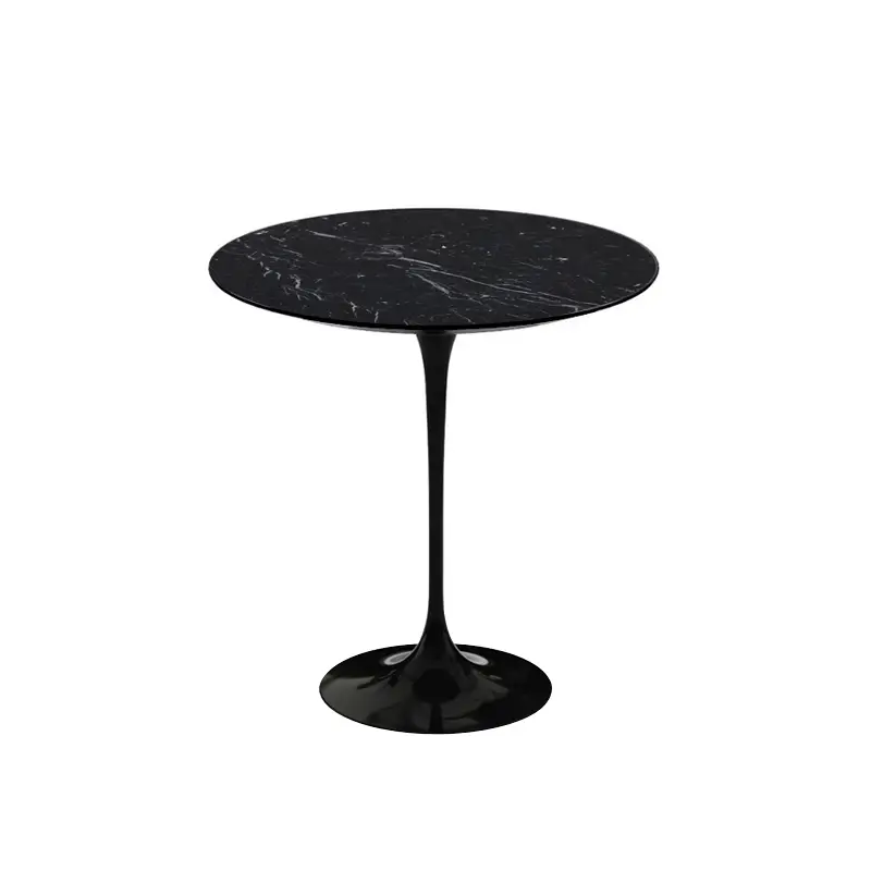 Soldes Side Table SAARINEN marble Marquina satin matteKNOLL