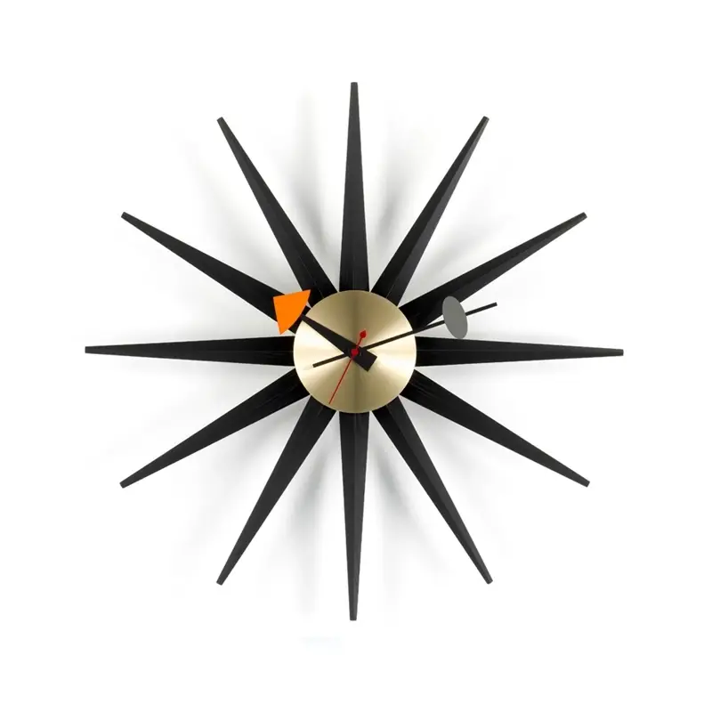 Prix Cassé Clock SUNBURST CLOCK BlackVITRA