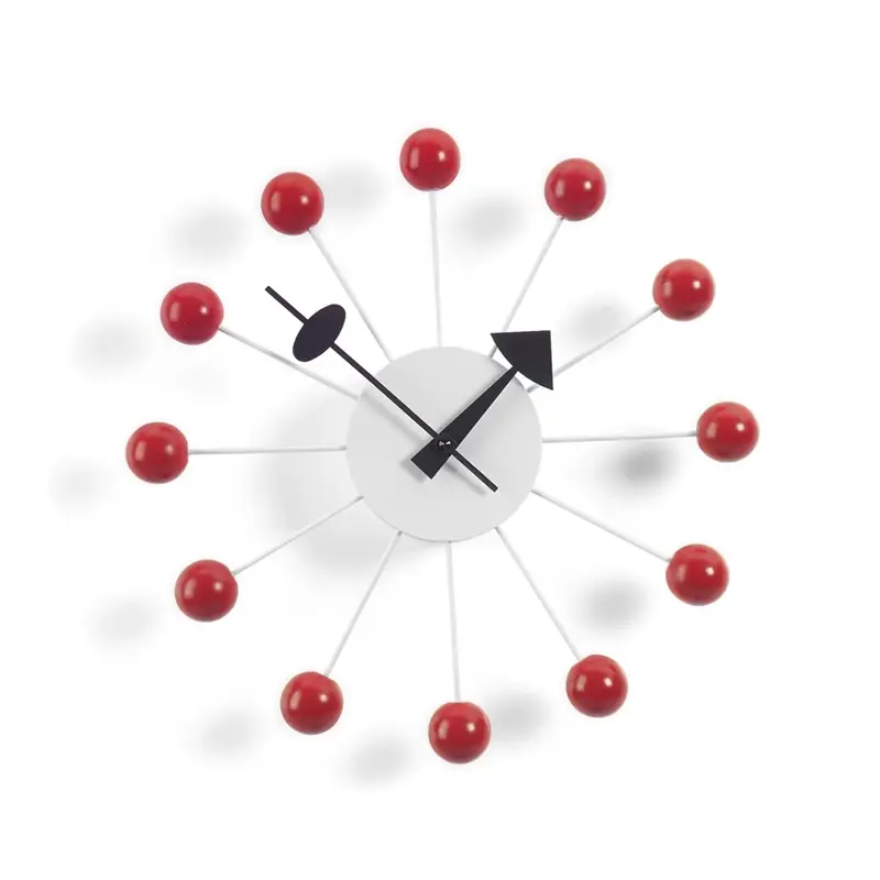 Achat Immédiat Clock BALL CLOCK Cherry redVITRA
