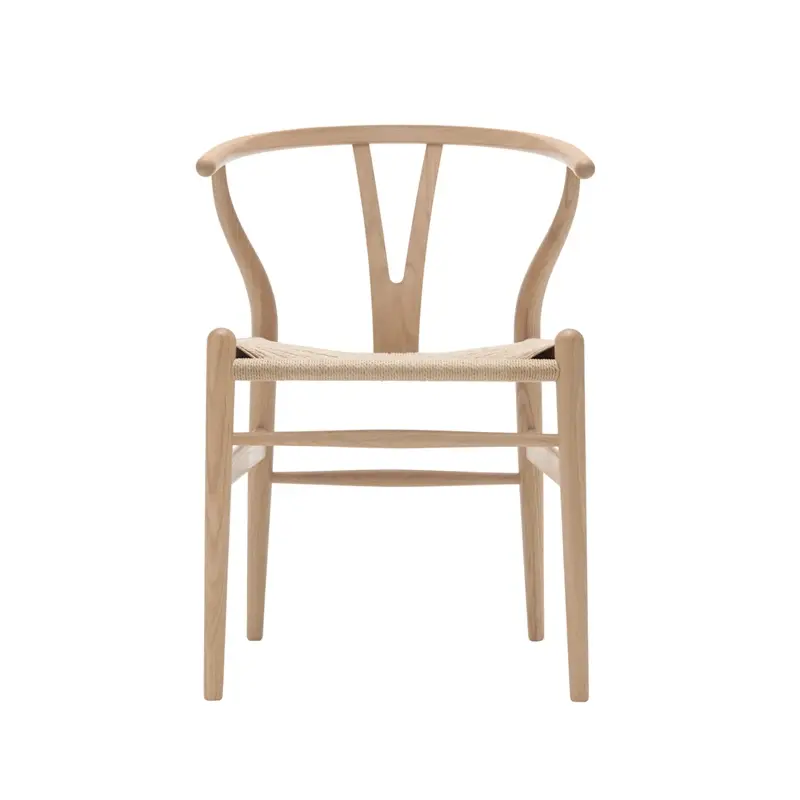Nouvelle Collection Chaise WISHBONE ARMCHAIR CH24 Chêne huilé blanchi/ corde naturelleCARL HANSEN