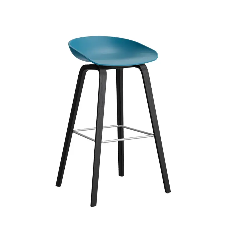 Tabouret haut ABOUT A STOOL AAS 32 H75 Azure blueHAY Commander Maintenant