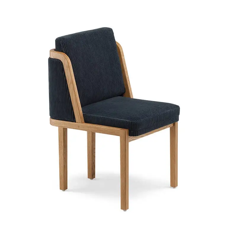 Expédié Aujourd'hui Dining Chair THRONE fabric backrest Danish oak oiled / Phlox 883DE LA ESPADA