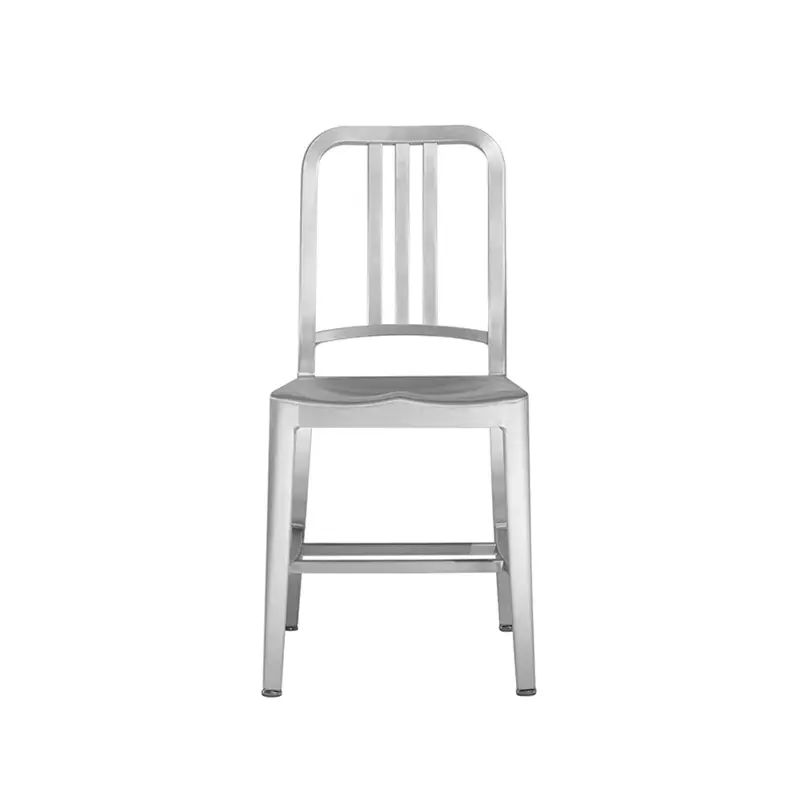 Commander Vite Dining Chair 1006 NAVY CHAIR Brushed aluminiumEMECO