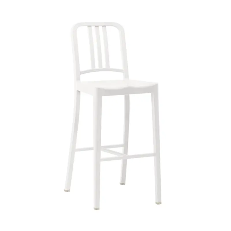 Vente Directe Bar Stool 111 NAVY STOOL WhiteEMECO