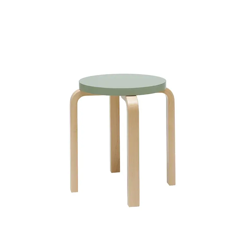 Commander Maintenant Tabouret E60 assise laquée VertARTEK