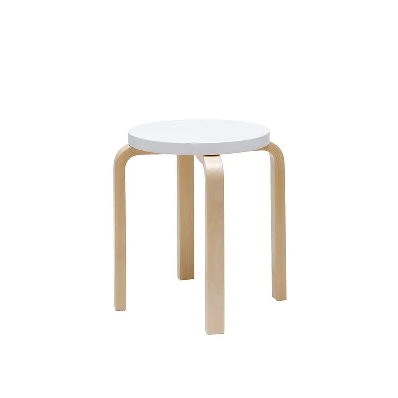 Tabouret E60 assise laquée BlancARTEK Acheter Direct