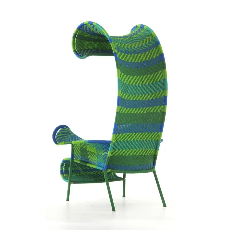 Easy chair M&rsquo;AFRIQUE – SHADOWY Green, blueMOROSO Bon Plan