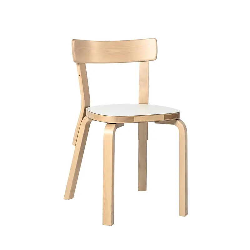 Chaise 69 Bouleau / BlancARTEK Paiement Sécurisé
