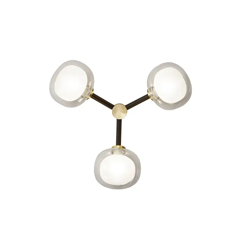 Retour Gratuit Wall light NABILA 552.73 Brushed brass / clear glassTOOY