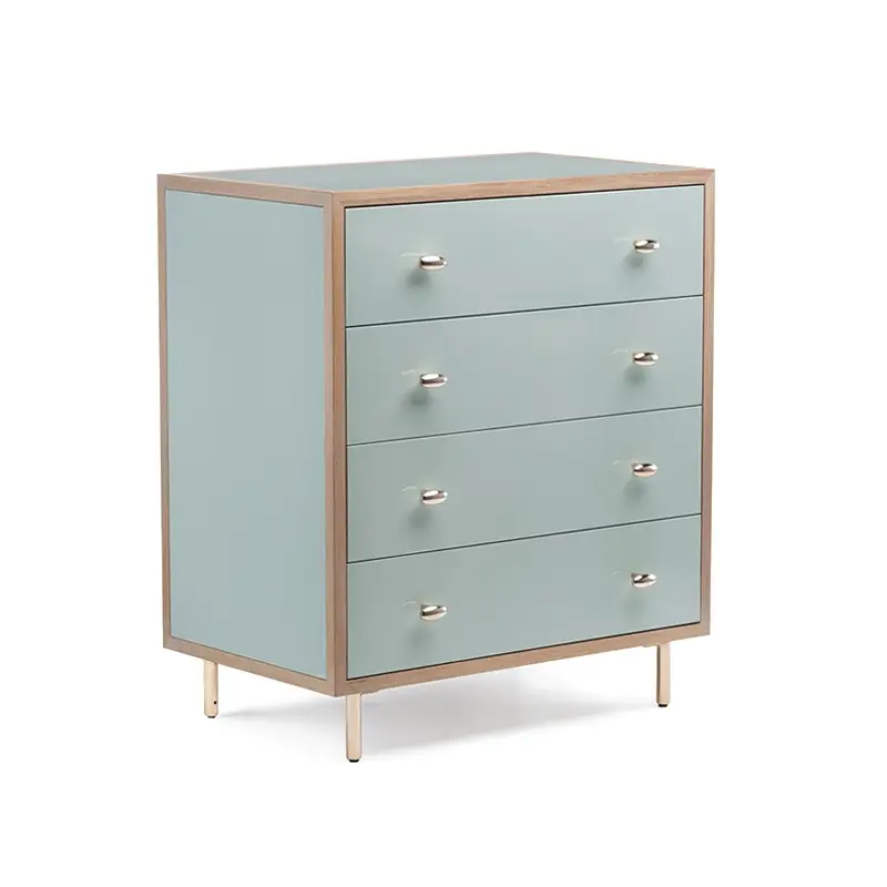 Meilleur Prix Storage Unit CLASSON chest of drawers White oiled oak / HDF LagoonDE LA ESPADA