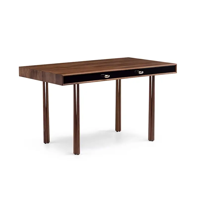 Achetez Aujourd&rsquo;hui Desk ELLIOT Danish walnut oiled / blackDE LA ESPADA
