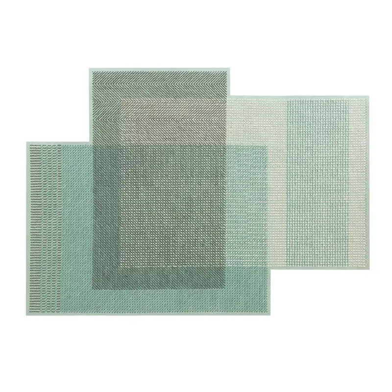 Réduction Rug GEO CANEVAS carpet GreenGAN