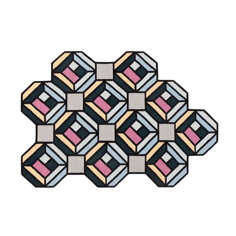 Rug Carpet PARQUET TETRAGONGAN Prix Bas