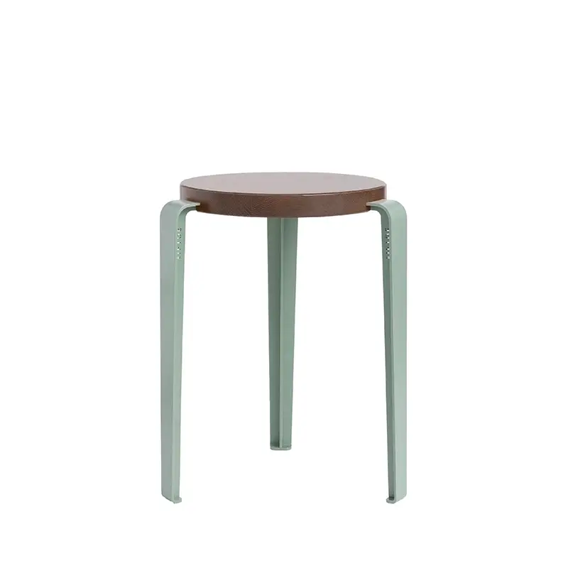 Tabouret LOU Chêne Teinté Gris EucalyptusTIPTOE Expédié Aujourd'hui