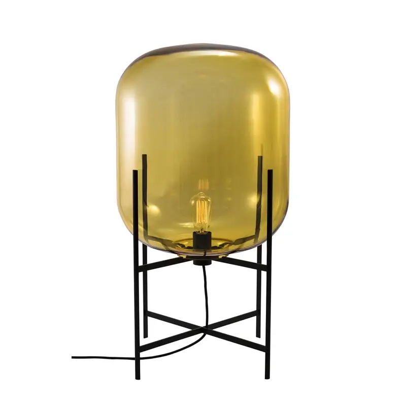 Floor Lamp ODA MEDIUM Amber/ blackPULPO Top Vente