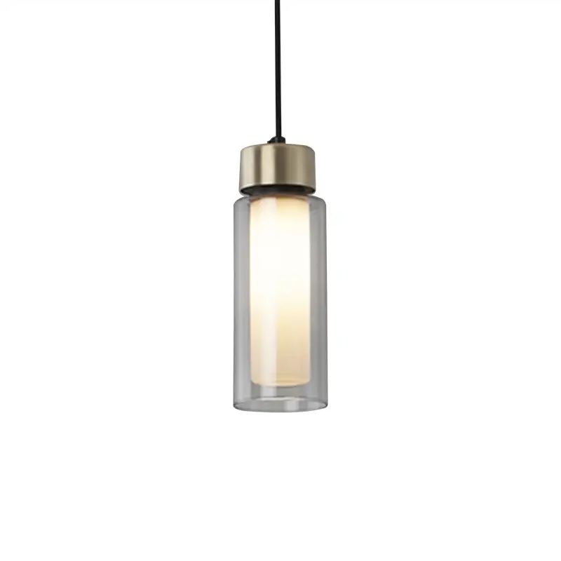 Bon Marché Pendant Light OSMAN 560.21 Brushed brass / clear glassTOOY