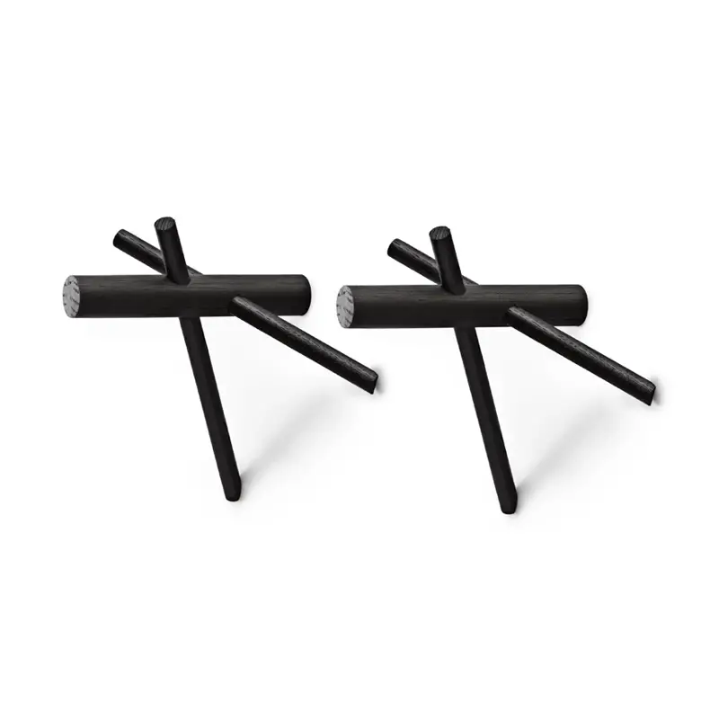 Wall Hook STICKS hooks BlackNORMANN COPENHAGEN Prix Bas