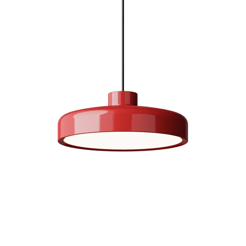 Pendant Light LACQUER Medium RedNINE Top Vente