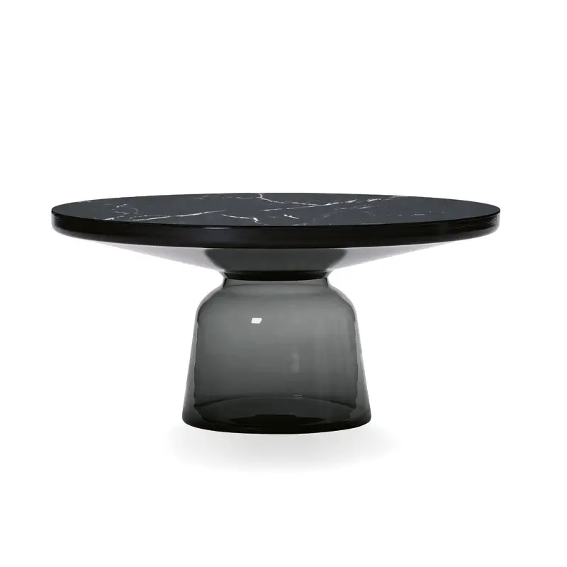Usine Directe Table basse BELL COFFEE Marbre Gris quartz/ noirCLASSICON