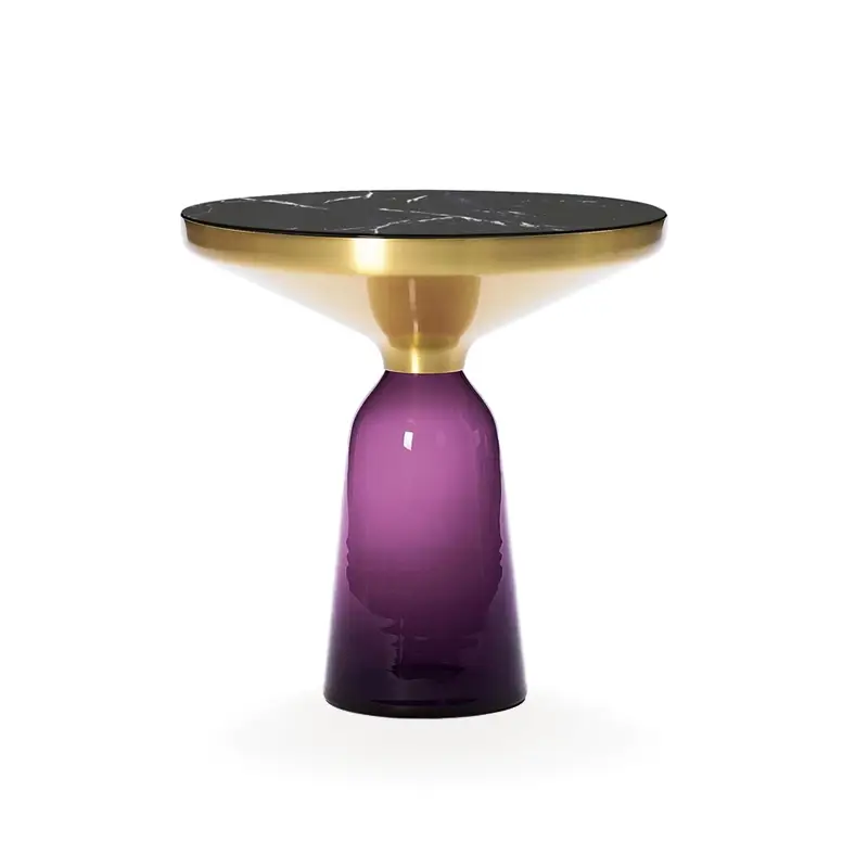 Pas Cher Side Table BELL SIDE Amethyst violet marbleCLASSICON